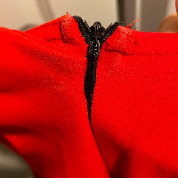 Red one shoulder maxi dress - Picture 5 of 7